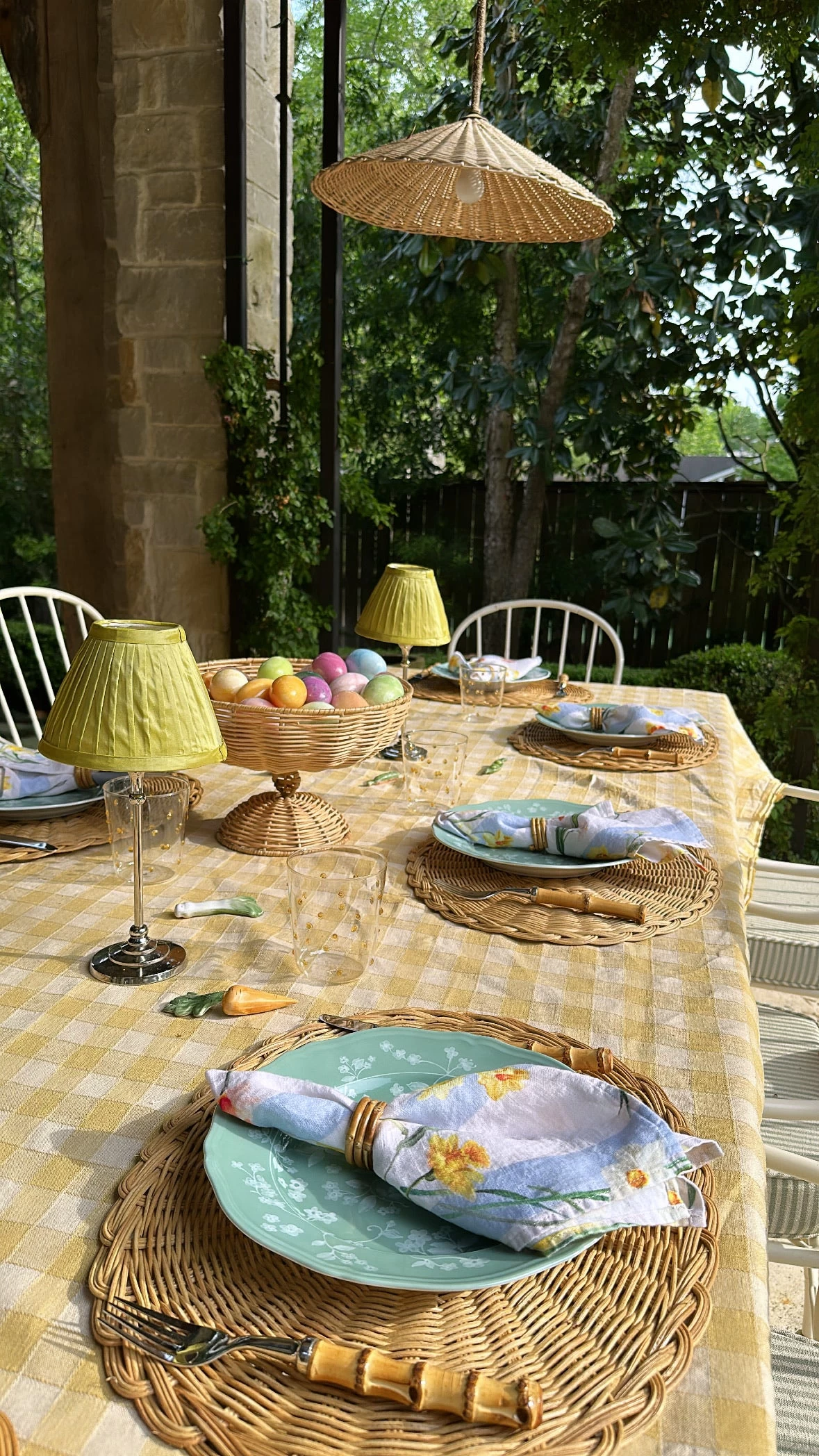 Daffodil Stripe Napkin, Multi 4 Daffodil Stripe Napkin, Multi - Image 2