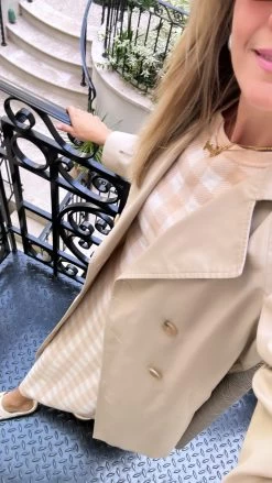 Gingham Knit Top, Blush -Fashion Comprehensive Discount Store 0BD802F0 228E 401C 8A4F B07161FABA27