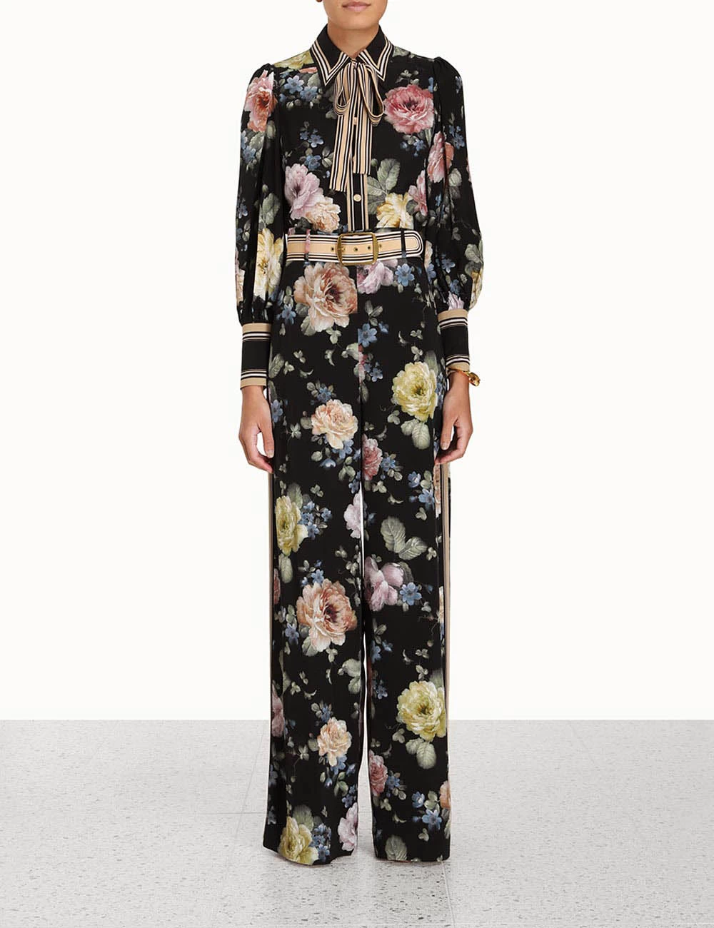 Zimmermann Luminosity Trouser, Multi Floral Black 4 Zimmermann Luminosity Trouser, Multi Floral Black - Image 2