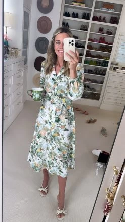 Belted Shirt Dress, Spring Chinoiserie -Fashion Comprehensive Discount Store 333EA024 E027 4B65 B3E0 AE41EA3E42F3