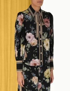 Zimmermann Luminosity Blouson Shirt, Multi Floral Black -Fashion Comprehensive Discount Store 5.2137tf231.mfbl .multi floral black