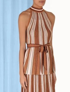 Zimmermann Luminosity Halter Top, Multi Stripe -Fashion Comprehensive Discount Store 5.4623tf231.mul .multi