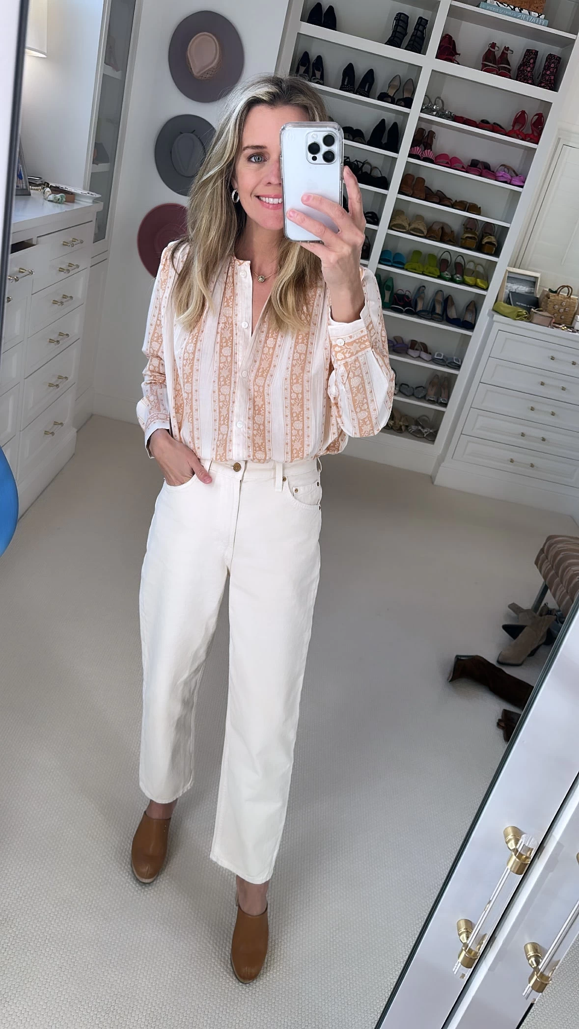 MOTHER High Waisted Double Stack Ankle, Natural 4 MOTHER High Waisted Double Stack Ankle, Natural - Image 2