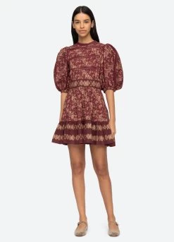 Giulia Dress, Maroon