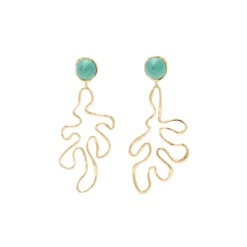 Abrielle Drop Earrings, Turquoise
