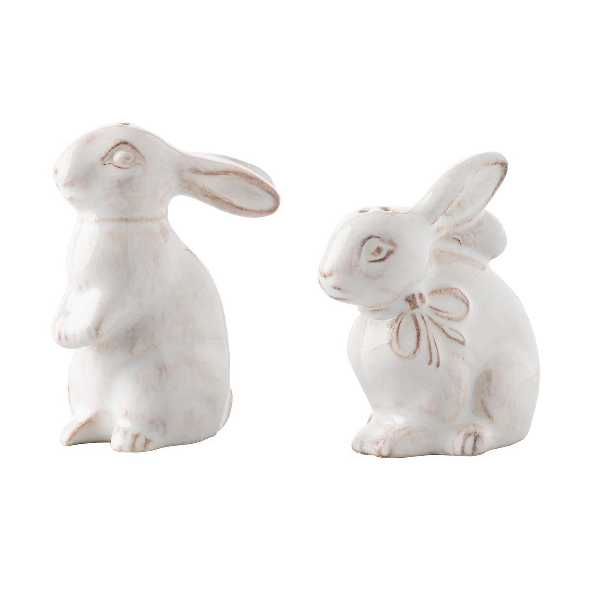 Bunny Napoleon & Josephine Salt & Pepper Shakers 4 Bunny Napoleon & Josephine Salt & Pepper Shakers - Image 2