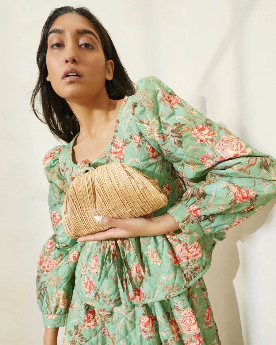 Loeffler Randall Bailey Pleated Dome Clutch, Natural 4 Loeffler Randall Bailey Pleated Dome Clutch, Natural - Image 2