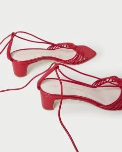 Loeffler Randall Riley Lace-Up Sandal, Poppy -Fashion Comprehensive Discount Store IMG 1647 88f4aff7 6463 411e bfb0 51a057e1e8e3