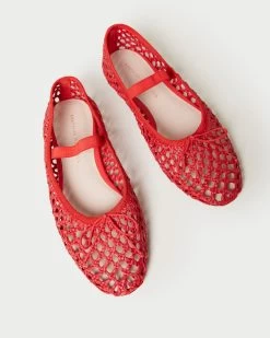 Loeffler Randall Leonie Crochet Ballet Flat, Red -Fashion Comprehensive Discount Store IMG 1661 57592d0f a934 435c b2c9 58b6c3722dbd
