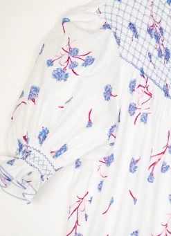 Elena Dress, Blue Carnation Bouquet 9 Elena Dress, Blue Carnation Bouquet -Fashion Comprehensive Discount Store IMG 2825