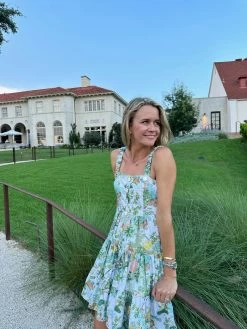 Tiered Button Detail Dress, Spring Chinoiserie -Fashion Comprehensive Discount Store IMG 4415 87069006 153c 40e6 a3d1 6fdd10a4a2f1