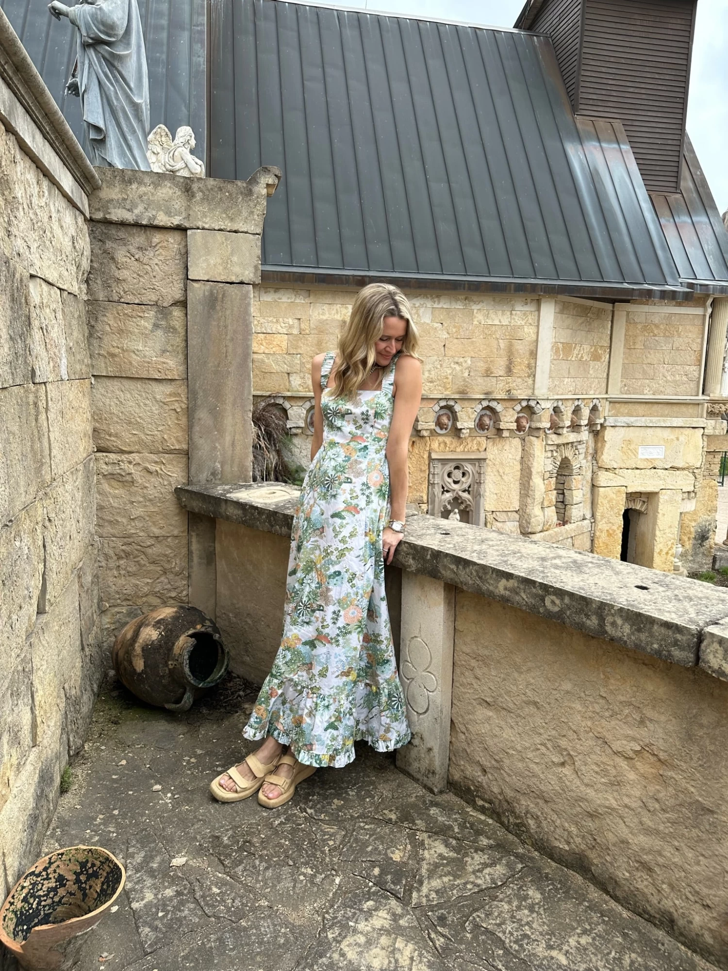 Maxi Dress, Spring Chinoiserie 4 Maxi Dress, Spring Chinoiserie - Image 2