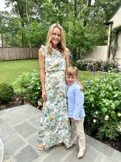 One Shoulder Ruffle Top, Spring Chinoiserie -Fashion Comprehensive Discount Store IMG 6374