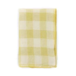 Gingham Vintage Napkin, Straw