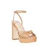 Loeffler Randall Rivka Leather Knot Platform Sandal, Dune -Fashion Comprehensive Discount Store LoefflerRandall rivka