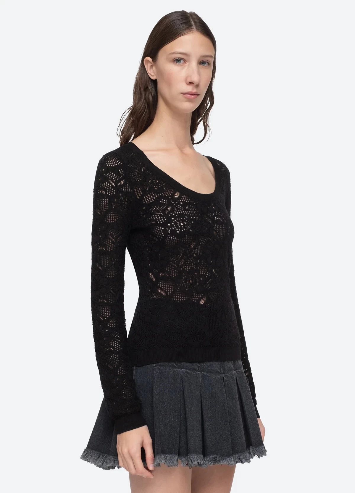 Nelle Sweater, Black 5 Nelle Sweater, Black - Image 3