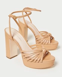 Loeffler Randall Rivka Leather Knot Platform Sandal, Dune -Fashion Comprehensive Discount Store RIVKA N DUNE 3