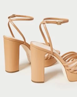 Loeffler Randall Rivka Leather Knot Platform Sandal, Dune -Fashion Comprehensive Discount Store RIVKA N DUNE 4