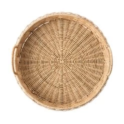 Provence Rattan Whitewash Round Tray -Fashion Comprehensive Discount Store RT02 10alt2