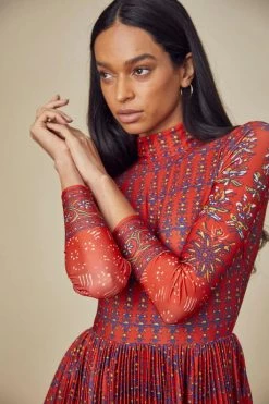 Sabine Dress, Red Essex Block Border -Fashion Comprehensive Discount Store SabineDress EssezBlockPrintRed 19 resized 460x 086134db 14d0 4ccd 8705 e0e976e19f4e