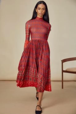 Sabine Dress, Red Essex Block Border -Fashion Comprehensive Discount Store SabineDress EssezBlockPrintRed 7 resized 460x e28cf5d6 1969 4c09 b0d1 02a38f50776b