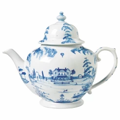 Country Estate Delft Blue Teapot Main House