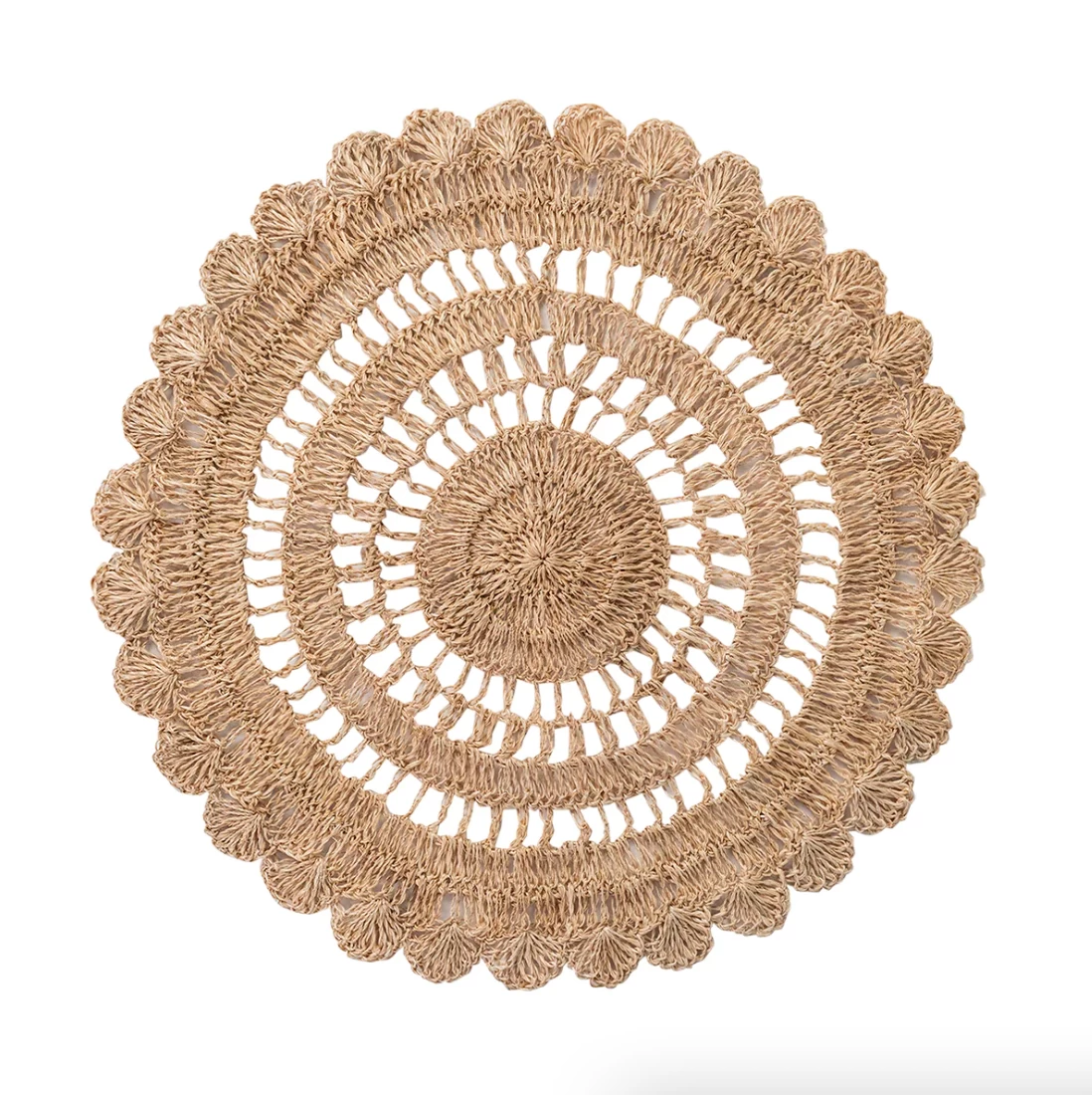 Macrame Placemat - Natural 3 Macrame Placemat - Natural