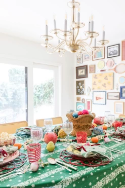 Only On The Avenue Holiday Ditsy Floral Tablecloth, Green -Fashion Comprehensive Discount Store ScreenShot2022 11 18at4.00.29PM