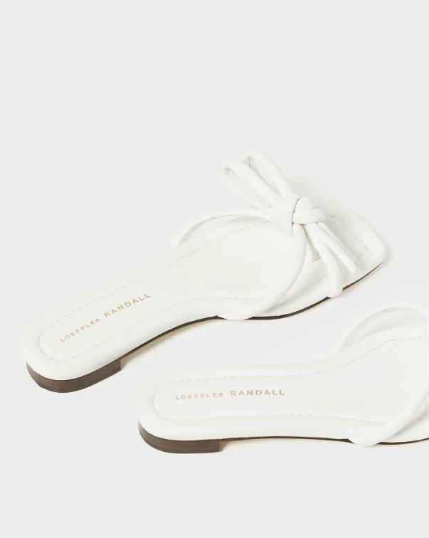 Loeffler Randall Hadley Bow Sandal, White 6 Loeffler Randall Hadley Bow Sandal, White - Image 4