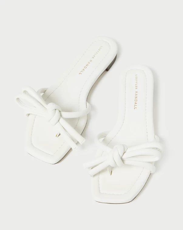 Loeffler Randall Hadley Bow Sandal, White 5 Loeffler Randall Hadley Bow Sandal, White - Image 3