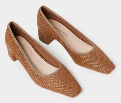 Loeffler Randall Nerine Mid Heel Pump, Brown Woven Raffia -Fashion Comprehensive Discount Store Screenshot2023 09 20at4.10.10PM