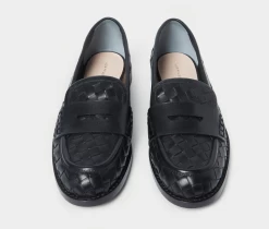 Loeffler Randall Rachel Loafer, Black Woven -Fashion Comprehensive Discount Store Screenshot2023 09 20at4.15.33PM