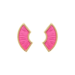 Mini Jane Earrings, Magenta