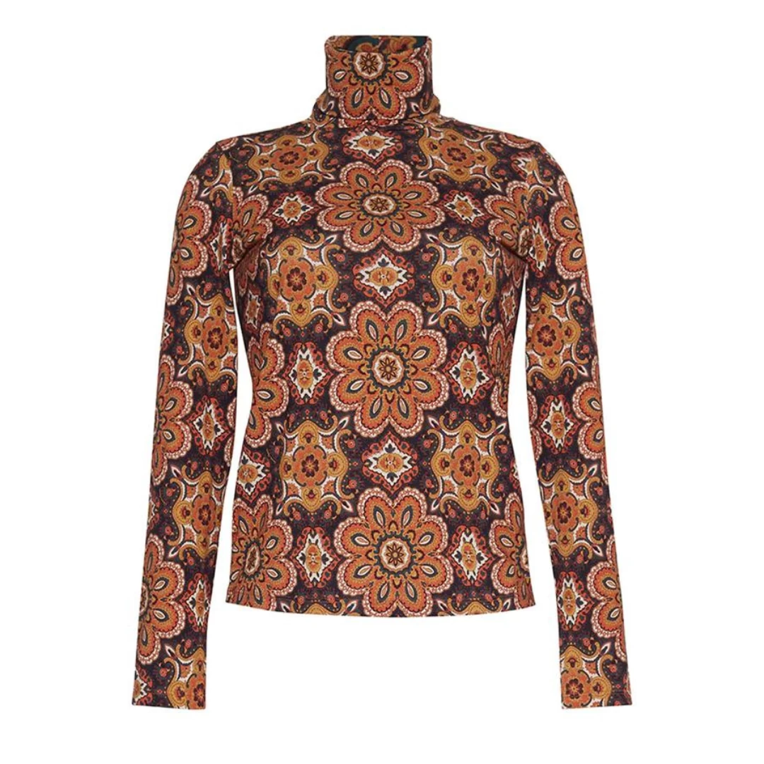 Piper Top, Scarf Medallion Chai Tea 3 Piper Top, Scarf Medallion Chai Tea