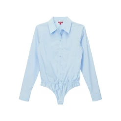 Staud Twiggy Bodysuit, French Blue