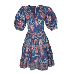 Rory Puff Sleeve Dress, Rose