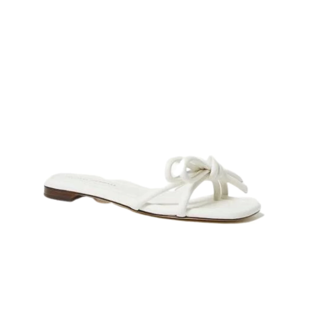 Loeffler Randall Hadley Bow Sandal, White 3 Loeffler Randall Hadley Bow Sandal, White