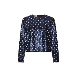 Baum Und Pferdgarten Jiza Top, Blue Dotted Sequins