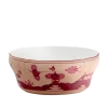 Oriente Italiano Oval Salad Bowl, Vermiglio