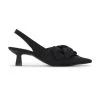 Ganni Soft Bow Slingback Pump, Black