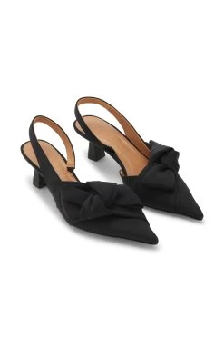 Ganni Soft Bow Slingback Pump, Black -Fashion Comprehensive Discount Store image 59edbe76 6693 4112 a64c e1d135fd5dcb