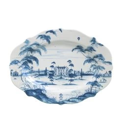Country Estate Delft Blue 18.5" Serving Platter Main House