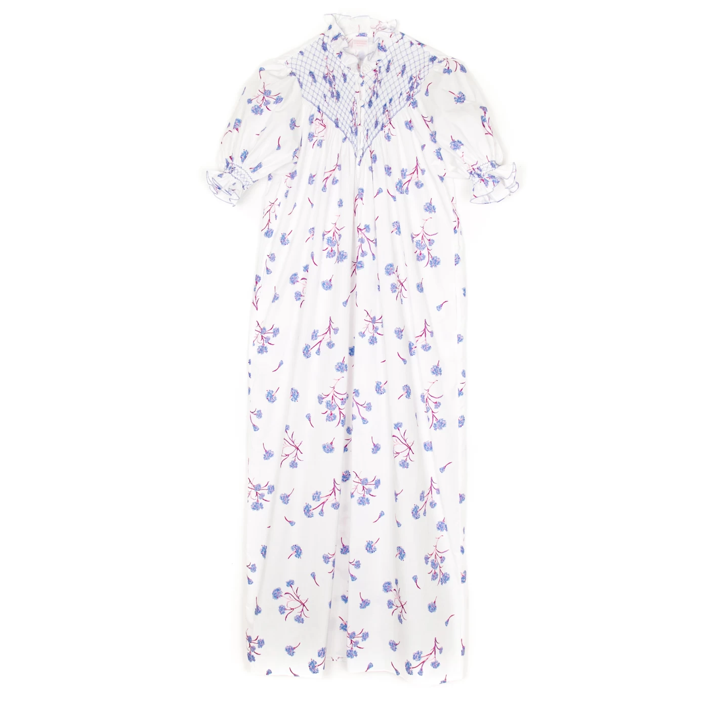 Elena Dress, Blue Carnation Bouquet 5 Elena Dress, Blue Carnation Bouquet - Image 3